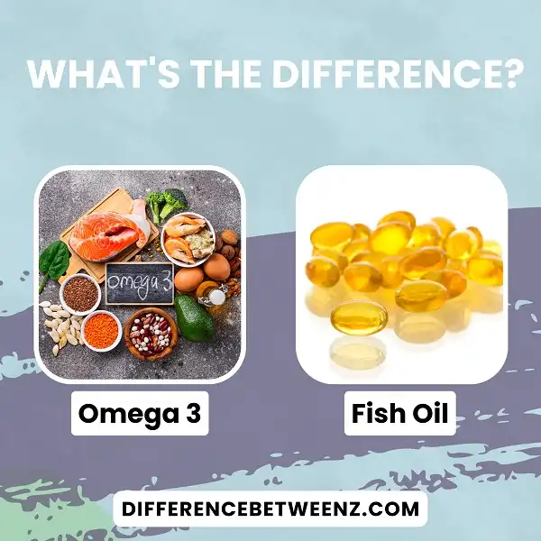 difference omega 3 6 9 and fish oil