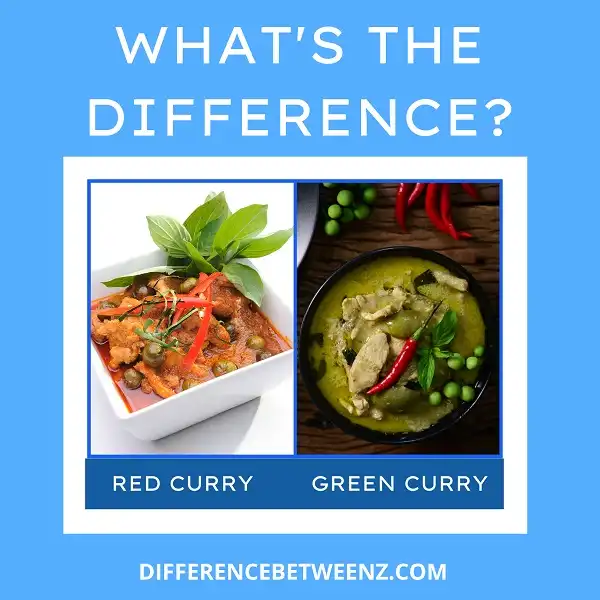 Difference between Red and Green Curry
