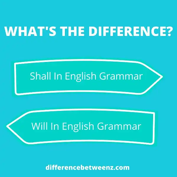 Difference between Shall and Will In English Grammar