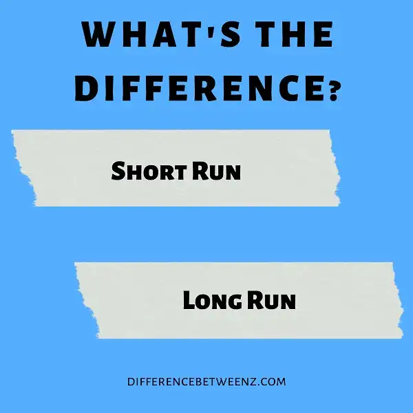 Difference between Short Run and Long Run