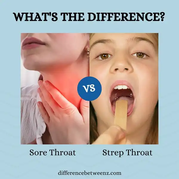 Difference between Sore Throat and Strep Throat