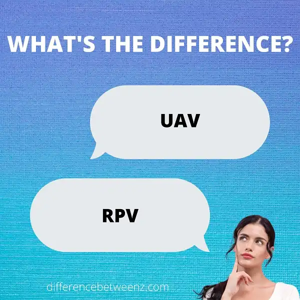 Difference between UAV and RPV