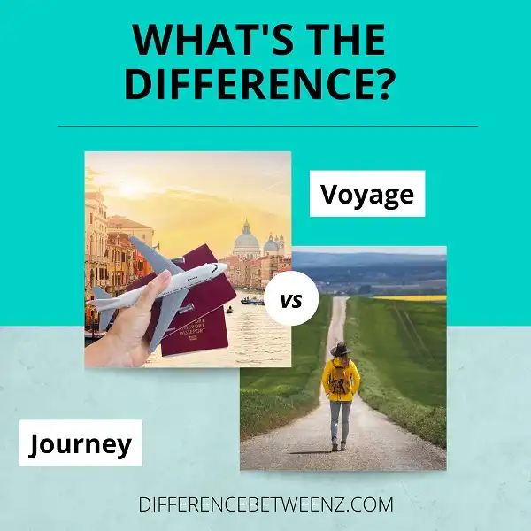 Difference between Voyage and Journey