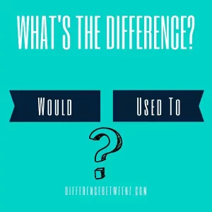Difference between Would and Used To