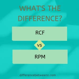 Differences between An RCF and An RPM