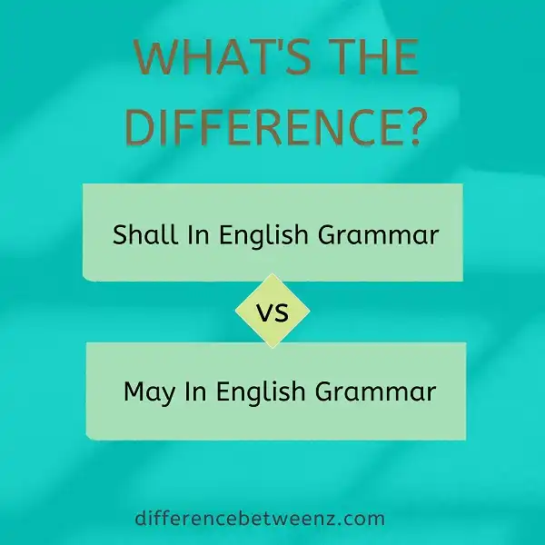 Differences between Shall and May In English Grammar