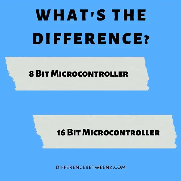 Difference between 8 Bit and 16 Bit Microcontroller
