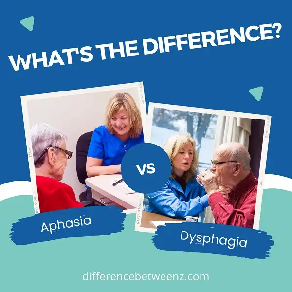 Difference between Aphasia and Dysphagia