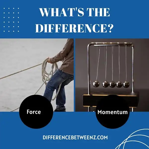Difference between Force and Momentum