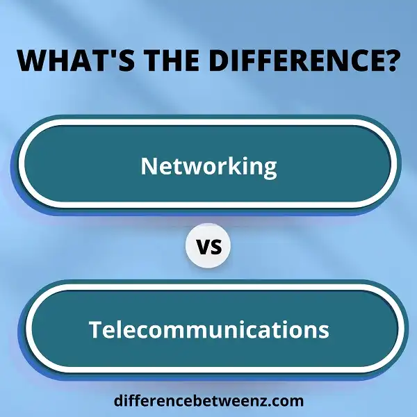 Difference between Networking and Telecommunications