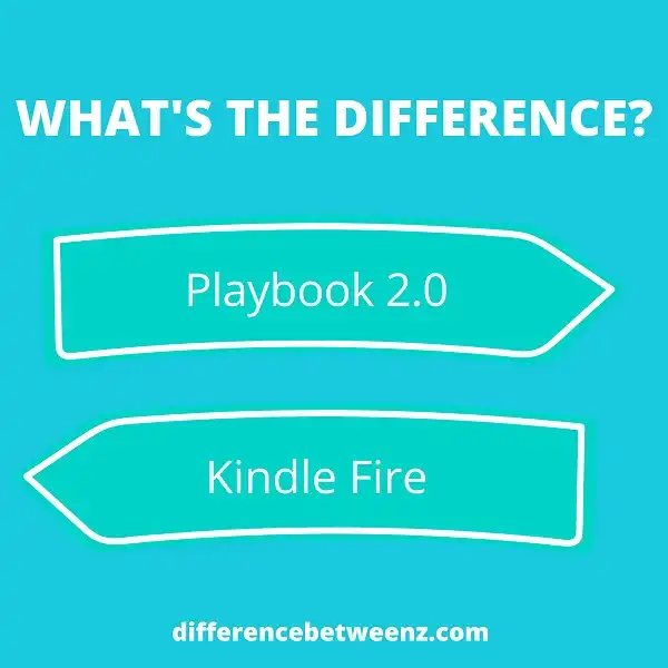 Difference between Playbook 2.0 and Kindle Fire