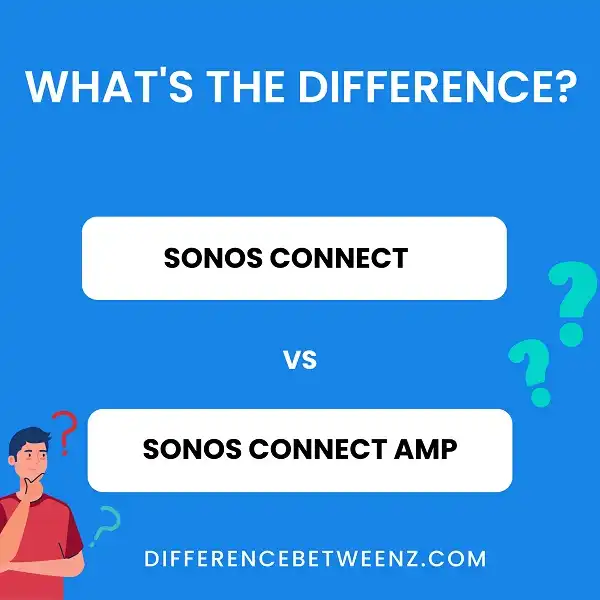 Difference between Sonos Connect and Sonos Connect Amp