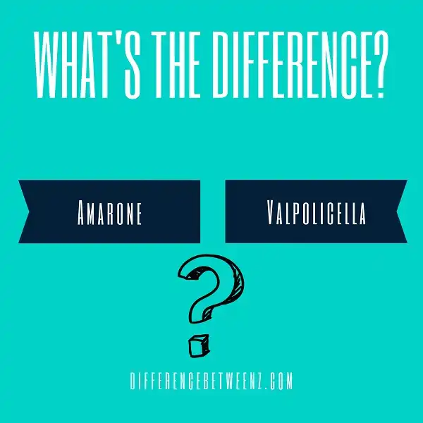 Differences between Amarone and Valpolicella
