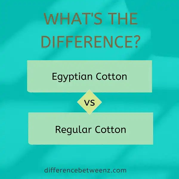 Differences between Egyptian Cotton and Regular Cotton