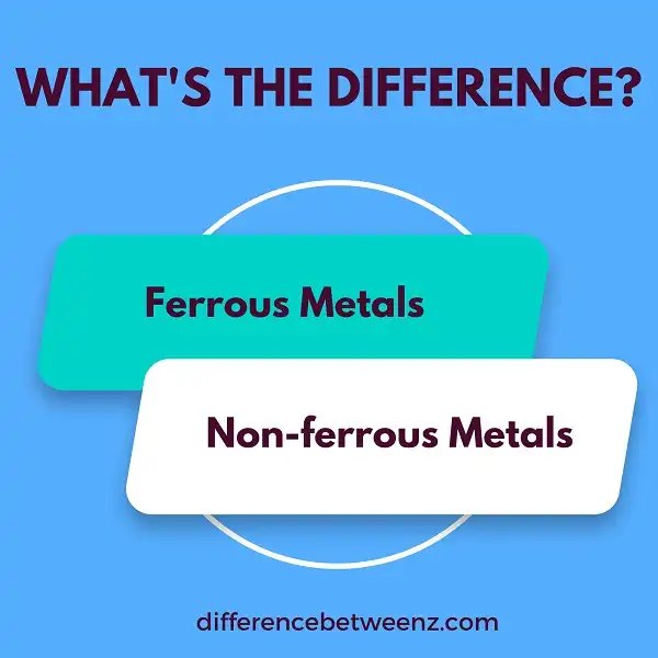 Differences between Ferrous Metals and Non-ferrous Metals