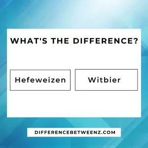 Differences between Hefeweizen and Witbier