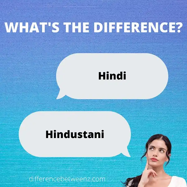 Differences between Hindi and Hindustani