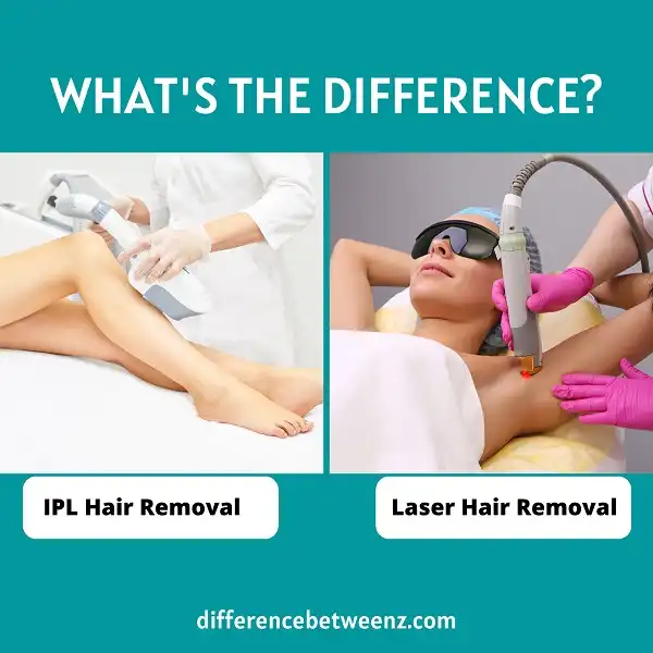 Differences between IPL Hair Removal and Laser Hair Removal