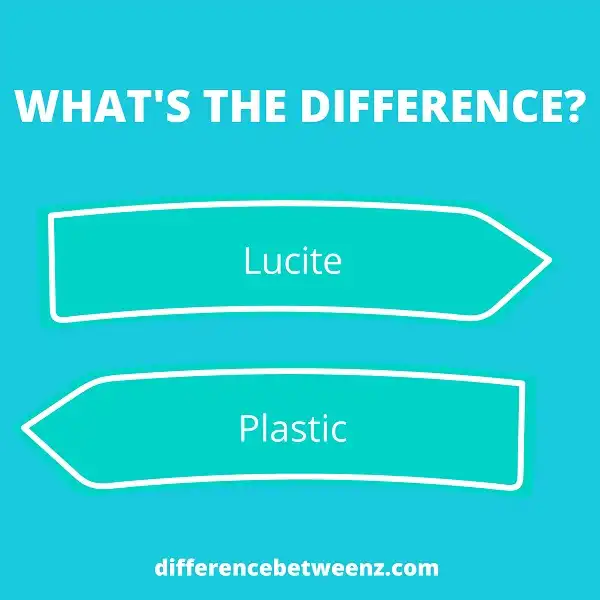 Differences between Lucite and Plastic