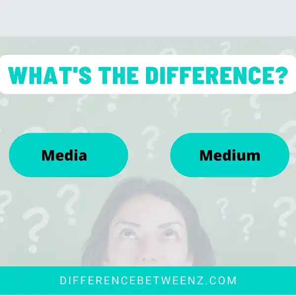 Differences between Media and Medium