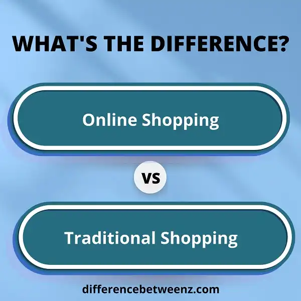 Differences between Online and Traditional Shopping