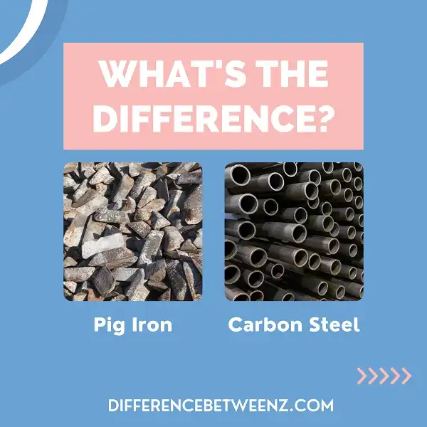 Differences between Pig Iron and Carbon Steel