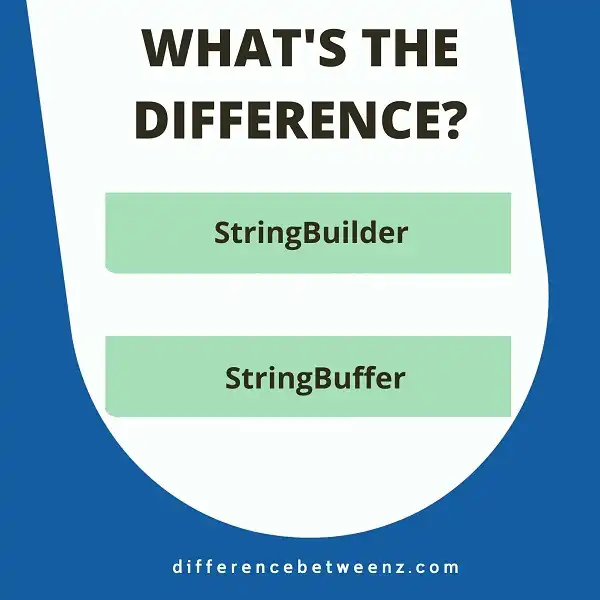 Differences between StringBuilder and StringBuffer