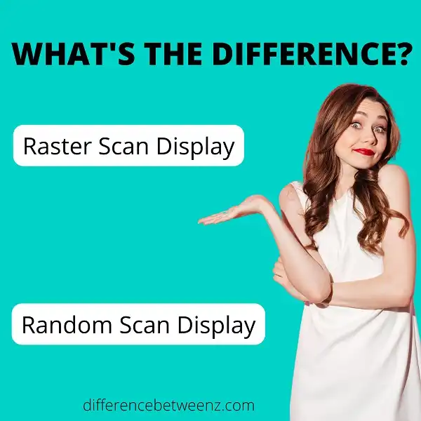 Differences between a Raster Scan and a Random Scan Display