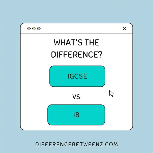 Difference Between IGCSE and IB