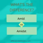 Difference between Amid and Amidst