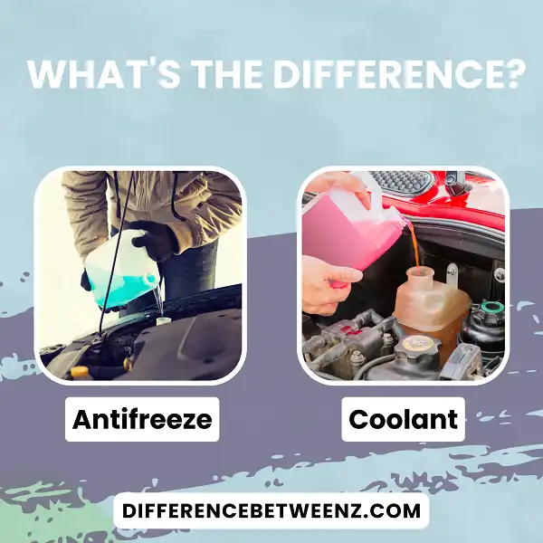 Difference between Antifreeze and Coolant