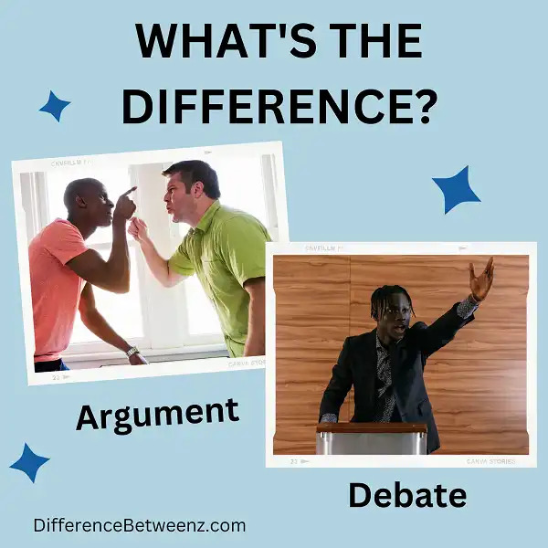 Difference between Argument and Debate
