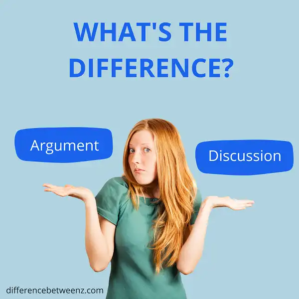 Difference between Argument and Discussion