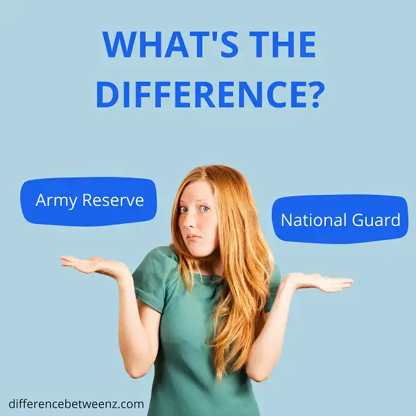 Difference between Army Reserve and National Guard