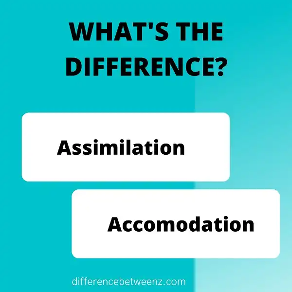 Difference between Assimilation and Accomodation
