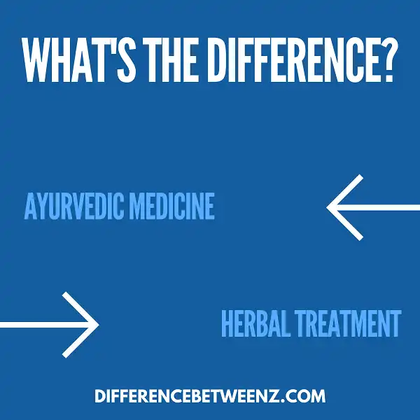 Difference between Ayurvedic Medicine and Herbal Treatment