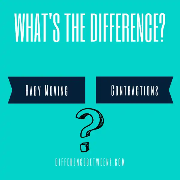 Difference between Baby Moving and Contractions