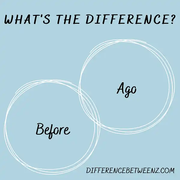 Difference between Before and Ago
