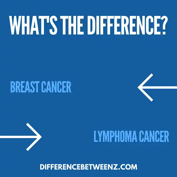 Difference between Breast Cancer and Lymphoma