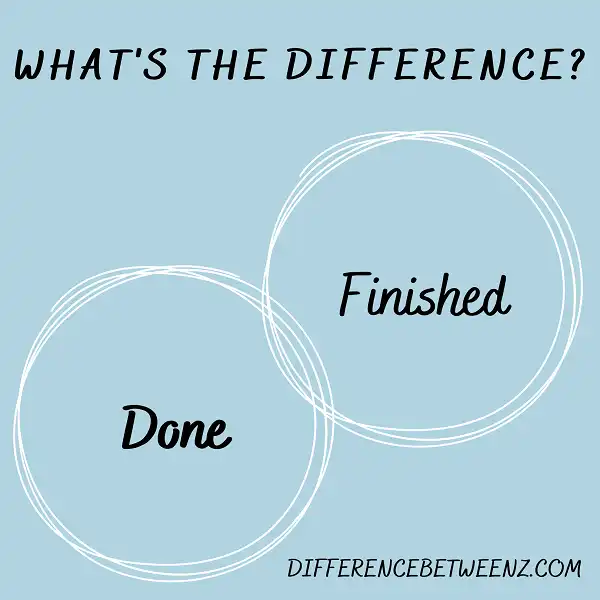 Difference between Done and Finished