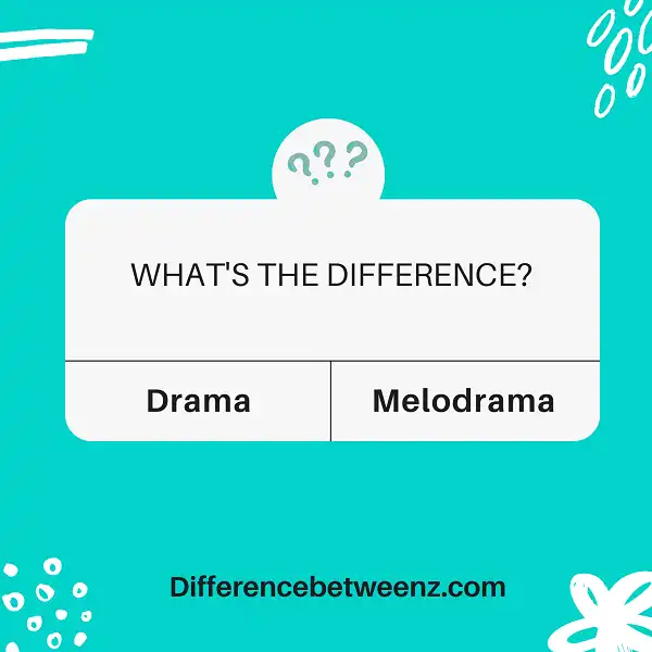Difference between Drama and Melodrama
