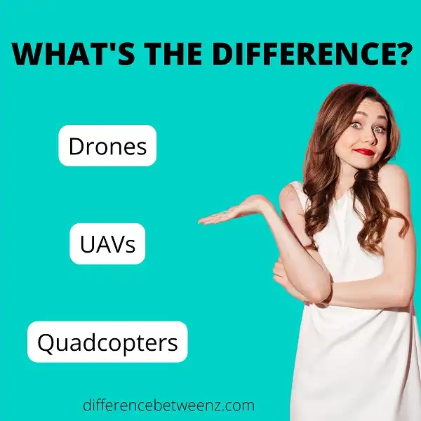 Difference between Drones, UAVs, and Quadcopters