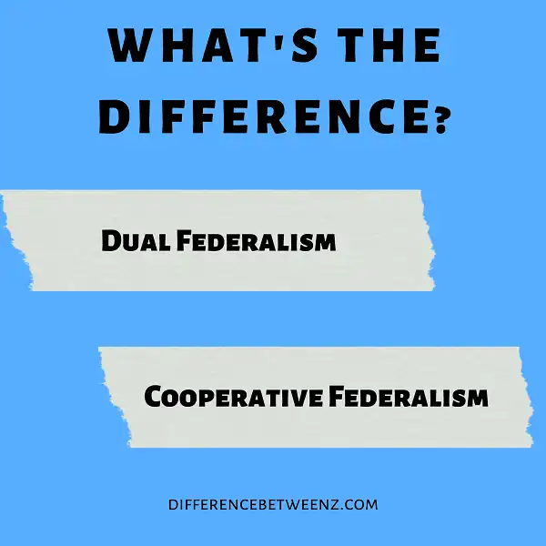 Difference between Dual Federalism and Cooperative Federalism