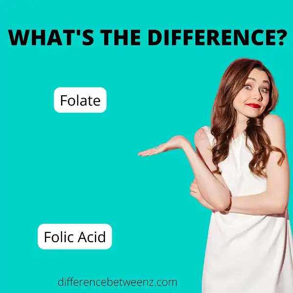 Difference between Folate and Folic Acid