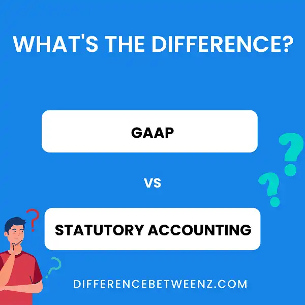 Difference between GAAP and Statutory Accounting