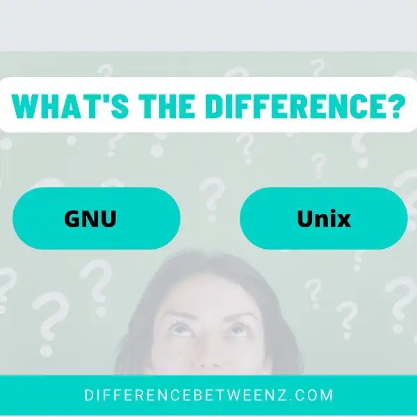 Difference between GNU and Unix