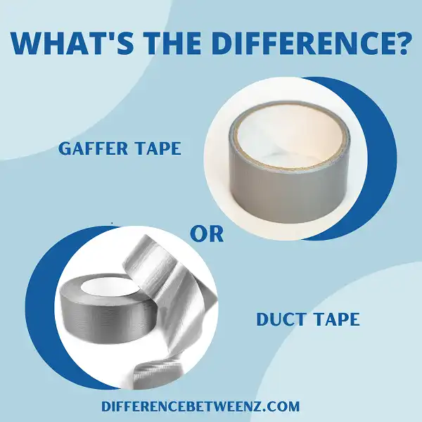 Difference between Gaffer Tape and Duct Tape