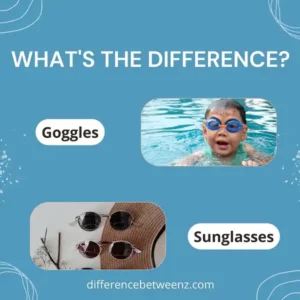 Difference between Goggles and Sunglasses