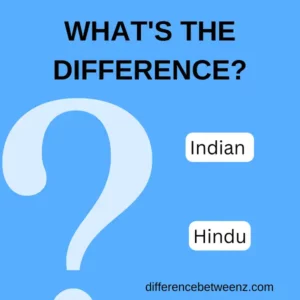 Difference between Indian and Hindu
