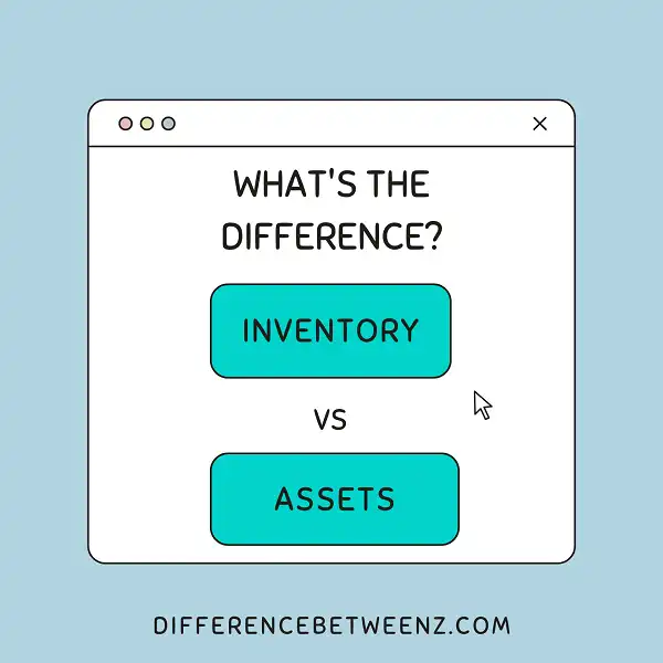 Difference between Inventory and Assets